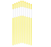 50pack 48 Inch Driveway Poles for Easy Visibility at Night 0.31 Inch Diameter yellow