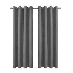 34 in. W x 108 in. L Blackout Curtains with Grommet Top Room Darkening Noise Reducing, Gray 1 Panel