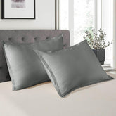 Pillow Shams 2sets.Grey.Queen