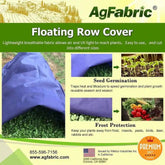 Agfabric 100ft Floating Row Cover Plant Protection 0.55 oz Navy 10W 100ft