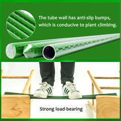 0.4 inch Dia x 71 inch Sturdy Steel Garden Stakes Plastic Coated Plant Stakes for Climbing Plants 20 Pack