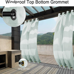 50 x 120 inch top and bottom with grommets Window Curtain Panel, Creamy White