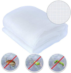 8 ft. x 20 ft. White Garden Mosquito Netting Bug Insect Net Protect Plants Fruits Flowers
