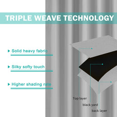 50 W x 120 inch L Outdoor Curtains Panel Tab Top Window Curtain for Pergola  Patio Balcony 1 Panel  , Grey