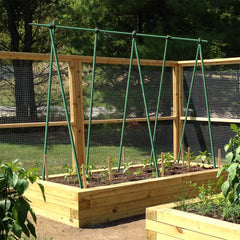 5 ft. Dark Green Plant Supporting Stakes for Climbing Tomato Cucumber Strawberry Bean Tree  Pack of 10