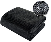 Black Shade Cloth Sun Shade Fabric 6ft x10ft Sunblock Shade Cloth Cover with Clips for Plants