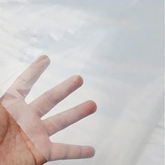 6.5 ft. x 32 ft. 3.1 Mil Plastic Clear Polyethylene Greenhouse Film for Grow Tunnel and Plant Cover  Frost Blanket