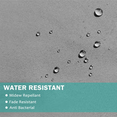 50 W x 120 inch L Outdoor Curtains Panel Tab Top Window Curtain for Pergola  Patio Balcony 1 Panel  , Grey