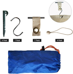 8 ft. x 8 ft. RV Awning Privacy Screen Shade Panel Kit Side Sunblock Shade Drop