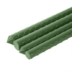 0.4 inch Dia x 71 inch Sturdy Steel Garden Stakes Plastic Coated Plant Stakes for Climbing Plants 20 Pack