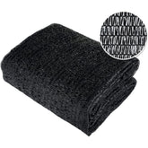 12 ft x 16 ft 70 percents Sunblock Shade Cloth with Grommets for Garden Patio, Black