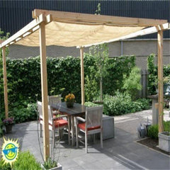 10 ft x 10 ft Shade Panel Block 90 percents of UV Rays with Ready Tie up Ribbon for Pergola Gazebo Porch