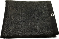 6 ft. x 12 ft. 90 percents Shade Fabric Sun Shade Cloth with Grommets for Pergola Cover Canopy Black with 12 Bungee Balls