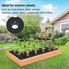 4 ft. x 12 ft. Weed Control Fabric Planting Holes for Vegetable Garden Landscape with 6 in. Dia