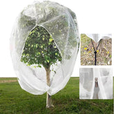 84 in. W x 72 in. H inGarden Insect Netting Plant Cover Shape Bag with Zipper and Rope, Insect Barrier, White