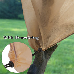 Plant Cover 0.9oz H84 xW72 , Winter Tree Cover for Season Extension&Frost Protection, Jute Color, 3 pack