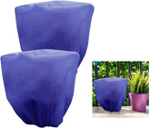 Agfabric Plant Cover Shrub Jacket 1.5 oz 7.9in x 7.9in Warm Worth Frost Blanket, Rectangle Plant Cover for Season Extension&Frost Protection, Navy, 2Pack