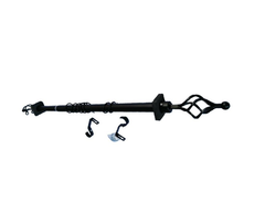 Easy 2 Hang 0.8 Inch Single Window Treatment Rod Set