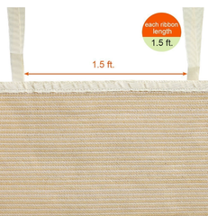 Shatex Shade Panel Block 90% of UV Rays with Ready tie up Ribbon for Pergola Gazebo Porch 10 ft. x 12 ft. Wheat