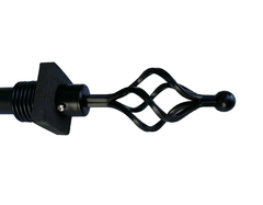 Easy 2 Hang 0.8 Inch Single Window Treatment Rod Set