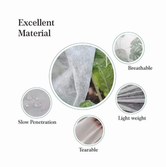 6 ft. x 25 ft. 0.9 oz. Floating Row Cover Plant Blanket for Frost Protection and Terrible Weather Resistant