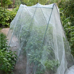Agfabric Garden Netting Against Bugs Birds Mesh Netting White 9.8 ft. x 19 ft.