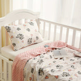 Ultra-Soft Plush Pillow, Minky dot Fabric with Cute Animal Pattern Design, 19 inx 13 in,Pink Elephant