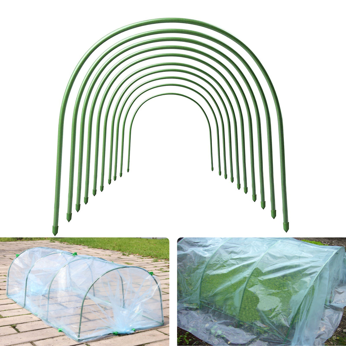 0.25 inch Clamp For greenhouse,row cover,netting,Tunnel Hoop Clips,Plant Cover and Frost Blanket 10 packs