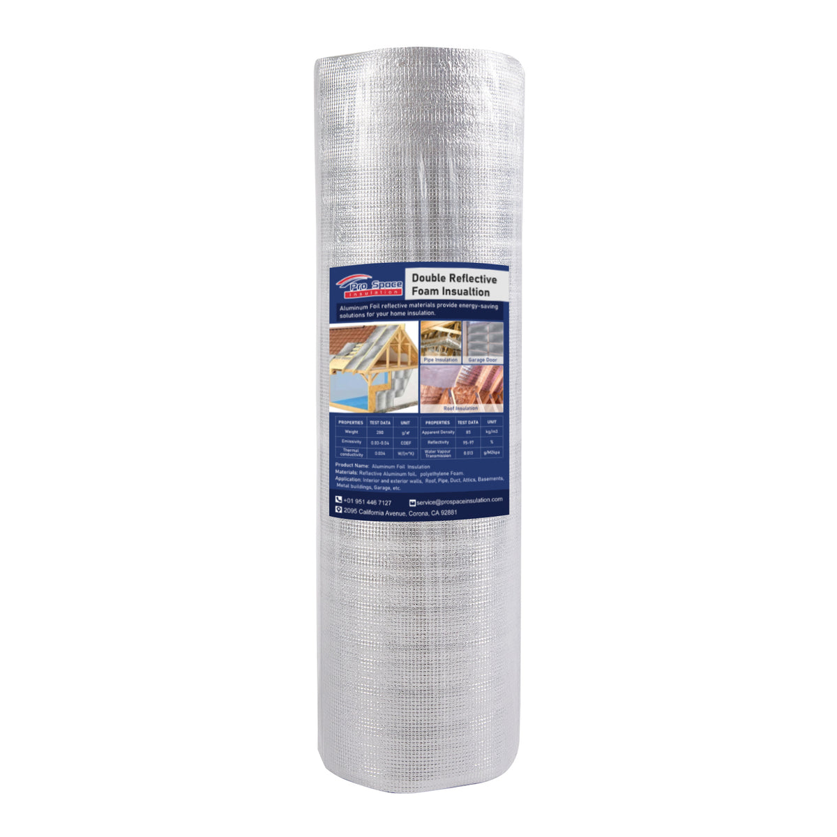 40 in. x 25 ft. Radiant Barrier Aluminum Foil Reflective Insulation Foam