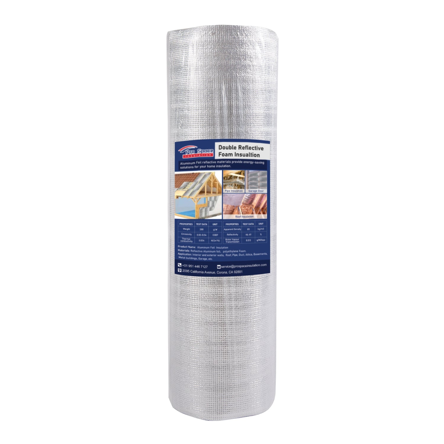 40 in. x 10 ft. Radiant Barrier Aluminum Foil Reflective Insulation Foam