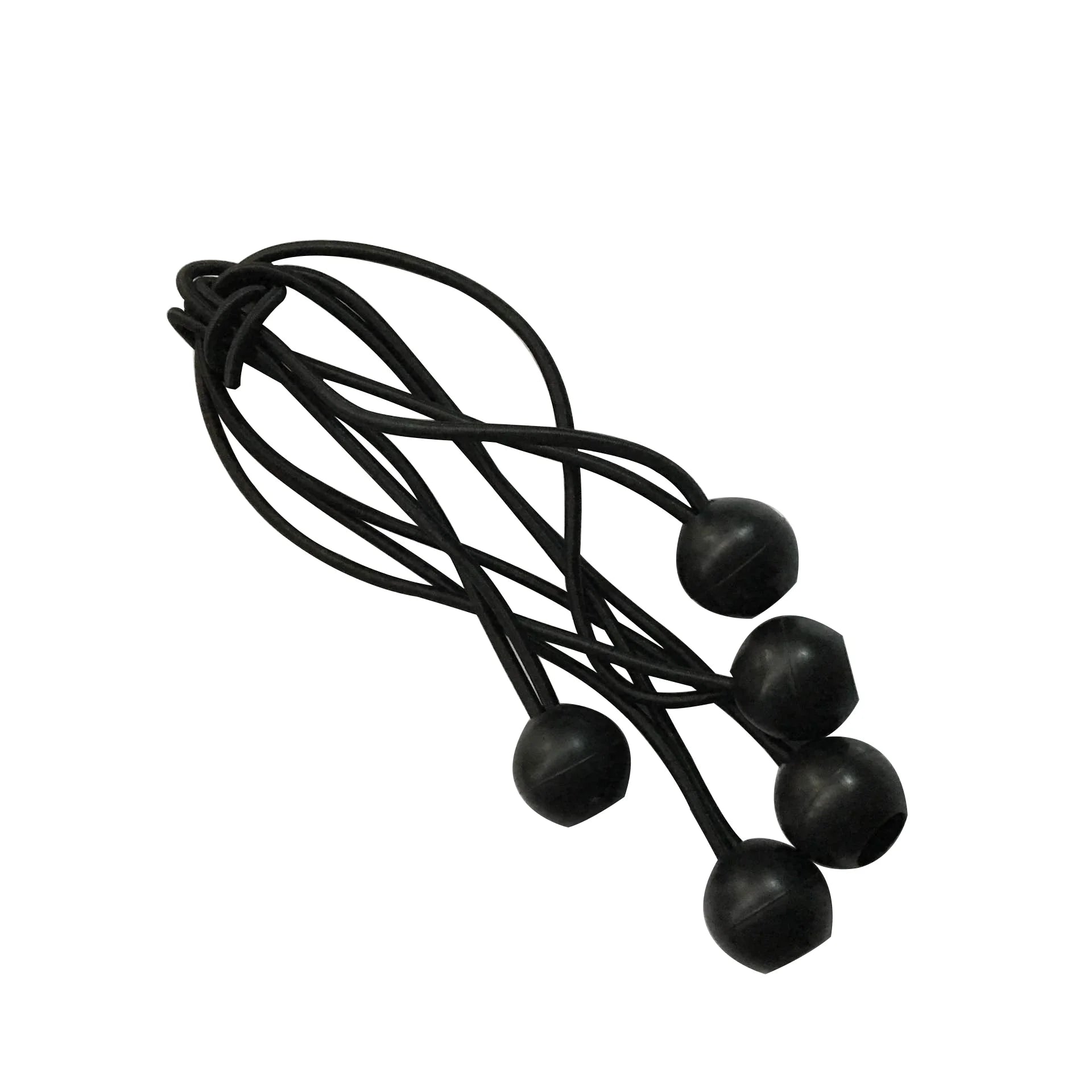 Shatex Black 6 inch 12pack Ball Bungee Canopy Tarp Tie Down Cord Reusable