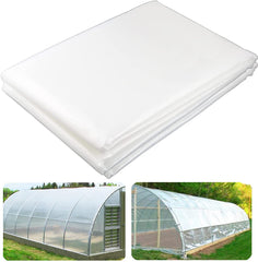 12 x 20 ft 3.1Mil Plastic Covering Clear Polyethylene Greenhouse Film UV Resistant for Keep Warm and Frost Protection