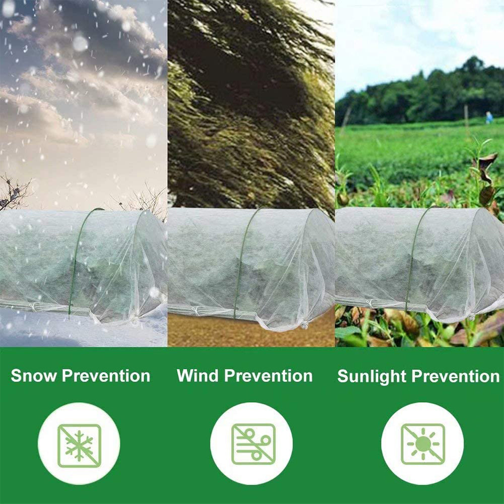 8 ft. x 100 ft. Plant Covers Frost Protection and Plant Blanket Fabric Rectangle Winter Protection for Cold Weather