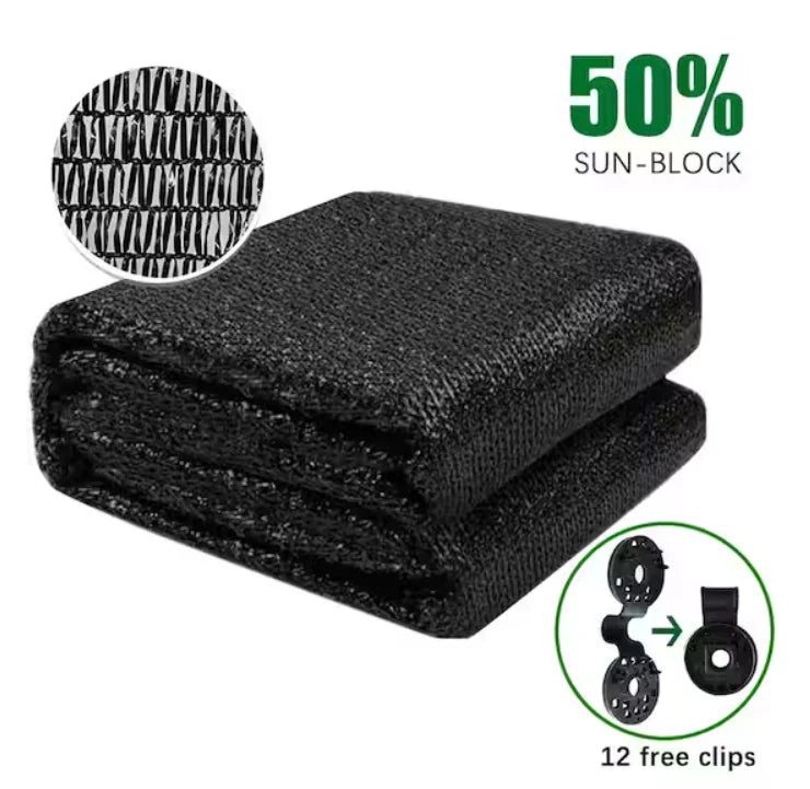 Shade Cut Edge black 50% 6 x 12