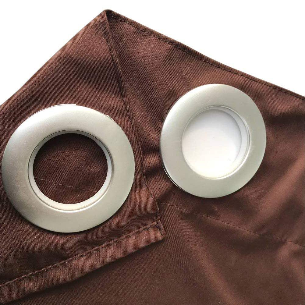 Pro Space 50W 108L Indoor Outdoor Curtains Grommet Curtain 2 panel Coffee