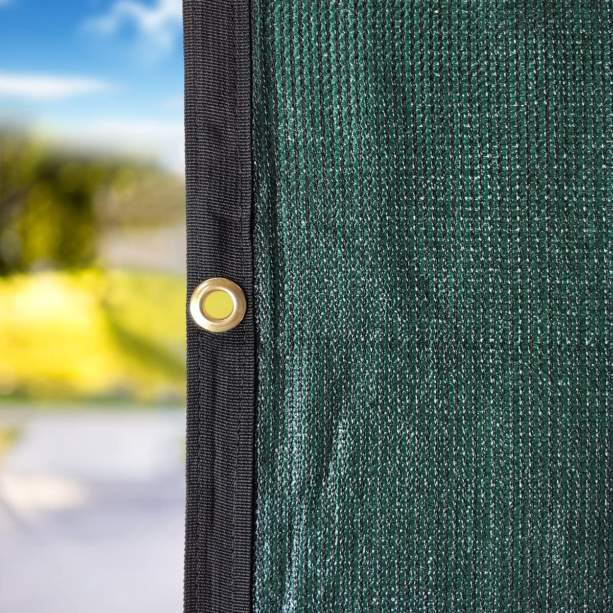 10 ft x 14 ft RV Awning Privacy Screen Shade Panel Kit Sunblock Shade Drop, Black
