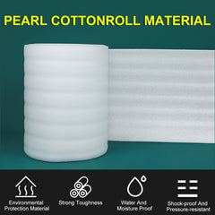 165 sq.ft Rolls 43 inch x 46 ft x 79 mil 2mm TEPE Pearl Cotton Film Air Cushion Film Underlayment for Tile