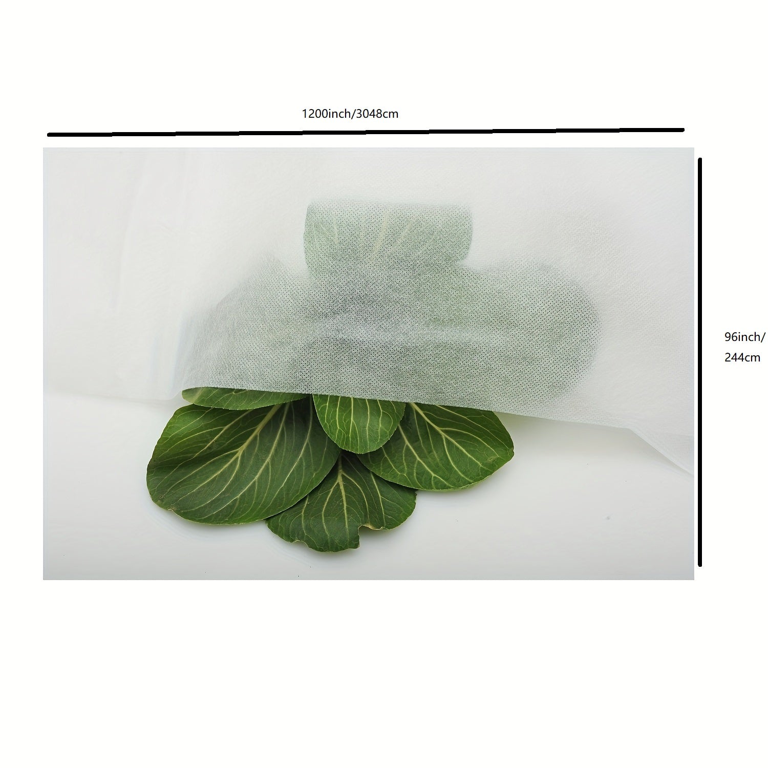 8 ft. x 100 ft. Plant Covers Frost Protection and Plant Blanket Fabric Rectangle Winter Protection for Cold Weather