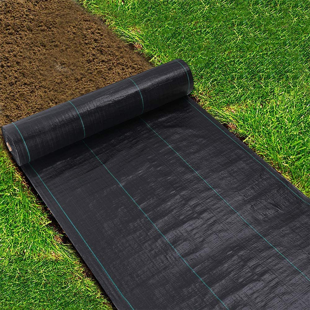 3.2 oz 6.5 ft. x 300 ft. Landscape Fabric Weed Barrier Ground Cover Garden Mats for Weeds Block in Raised Garden Bed