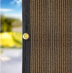 RV Awning Privacy Screen Shade Panel Kit Sunblock Shade Drop 10 x 14ft Coffee