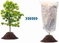 Agfabric Plant Covers Freeze Protection Winter Plant Covers Freeze 108in x84in 0.9oz Outdoor Plant Covers for Winter Drawstring Bags Winter Frost Pests Protection,White