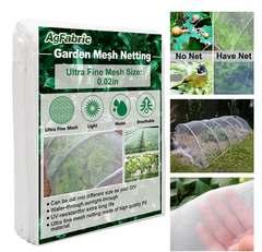 6.5 ft. x 30 ft. Garden Netting Mesh Fabric Net Screen for Protecting Vegetables Flowers Plants Fruits Pack 2